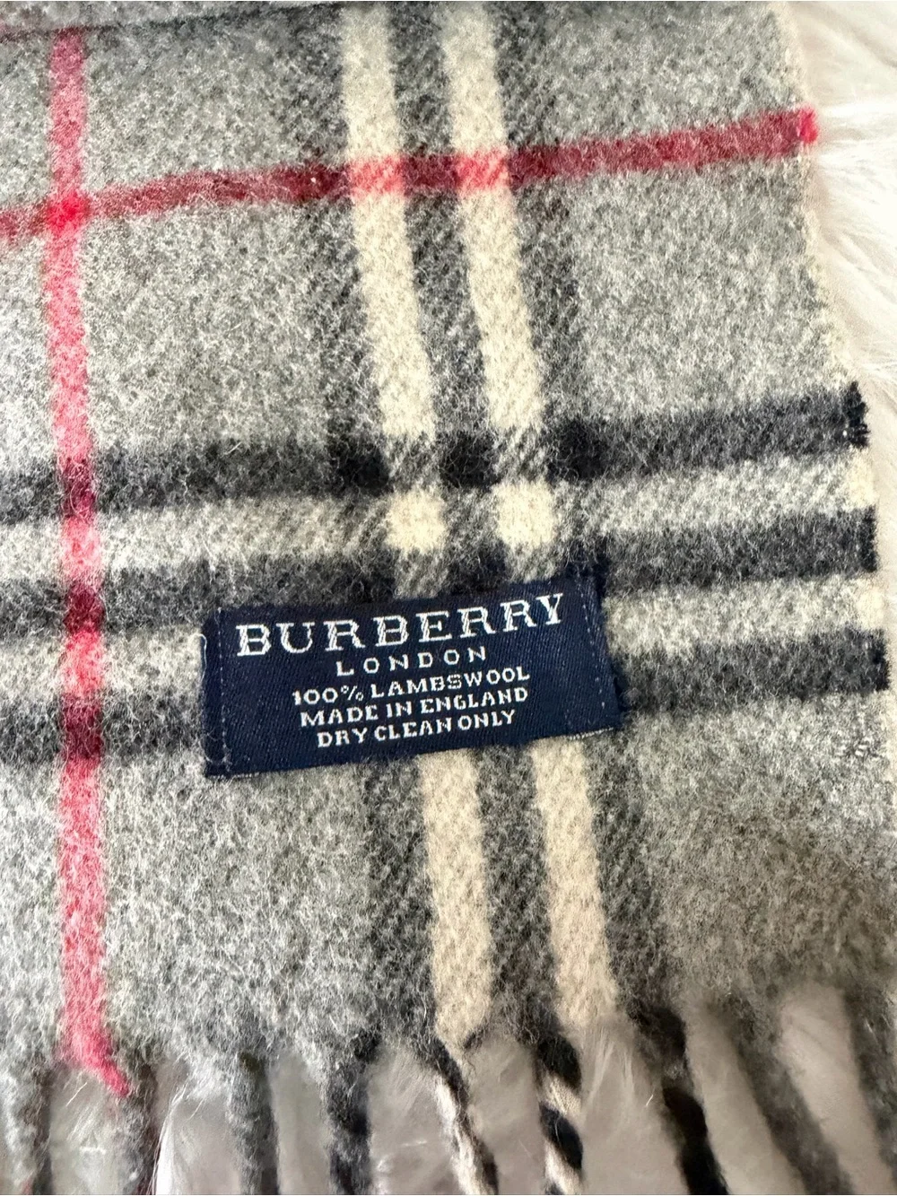 Burberry London Lambwool Throw/ Shawl Scarf.